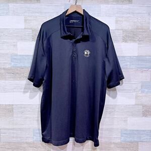 Nike GOLF Pebble Beach Golf Links Performance Polo Shirt Black Mens XXL 2XL